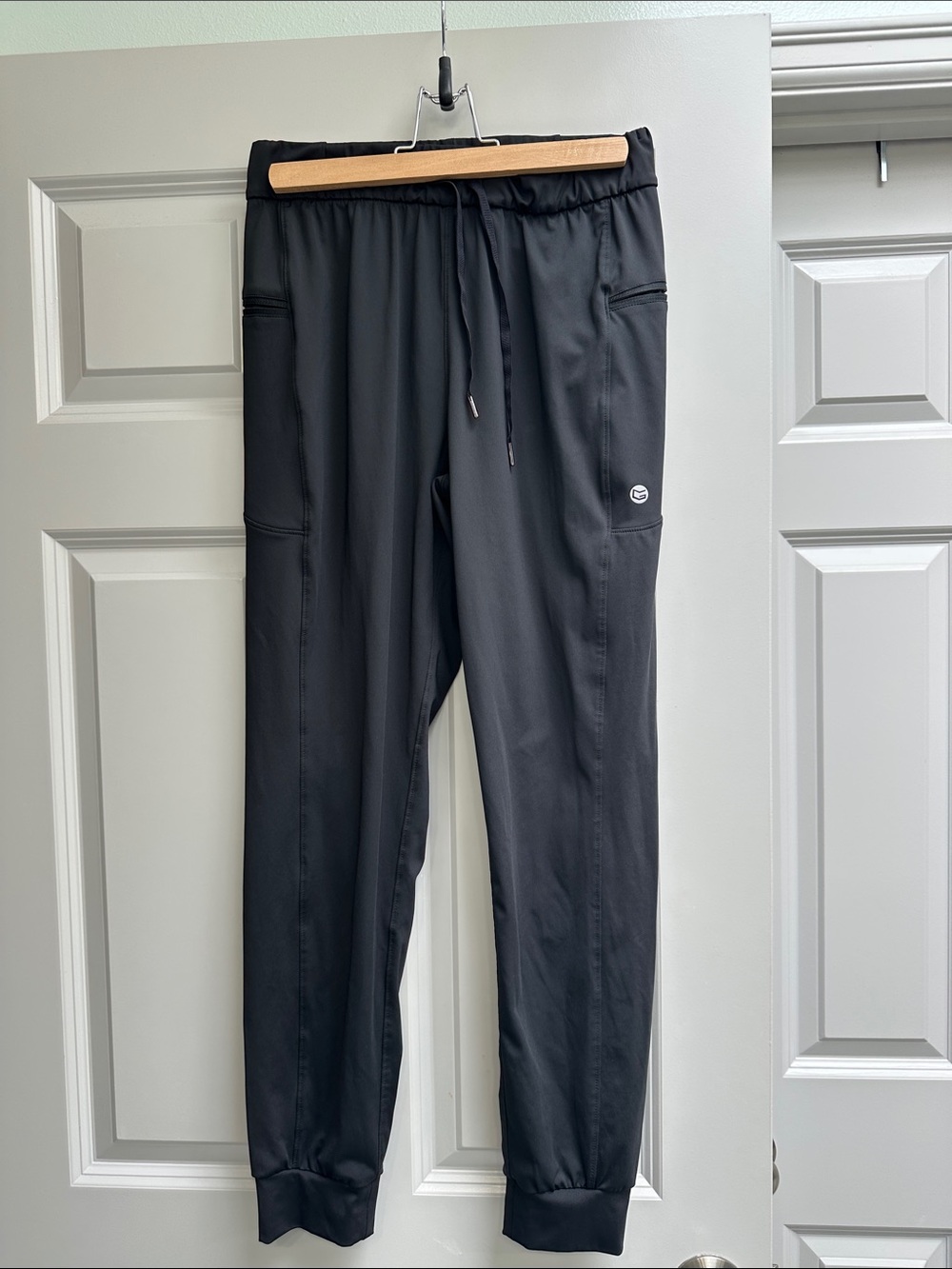 Black Womens’s Jogger Pants with Drawstring